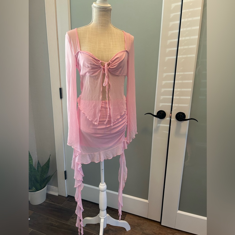Pink Sheer Women's Set